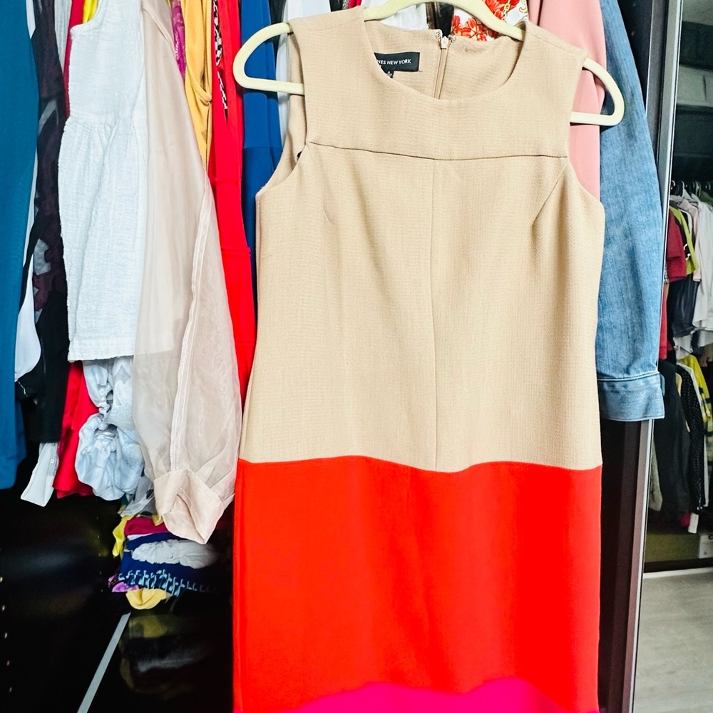 Beautiful dress in two colors.